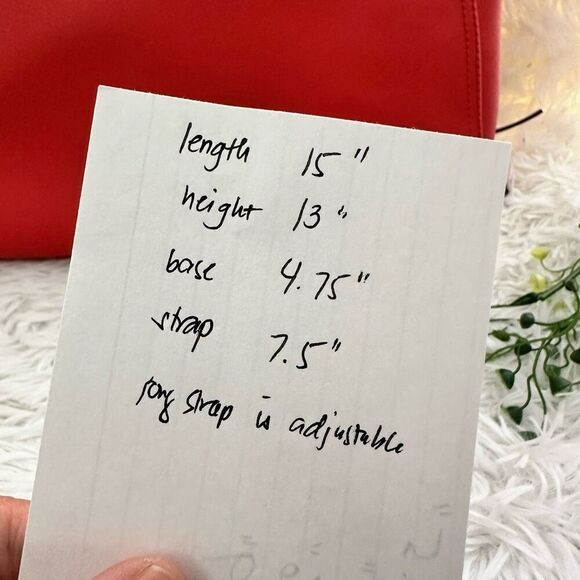 STELLA & DOT Madison Tech Red‎ Orange Pink Expandable Tote Shoulder Bag - Picture 12 of 12